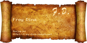 Frey Dina névjegykártya